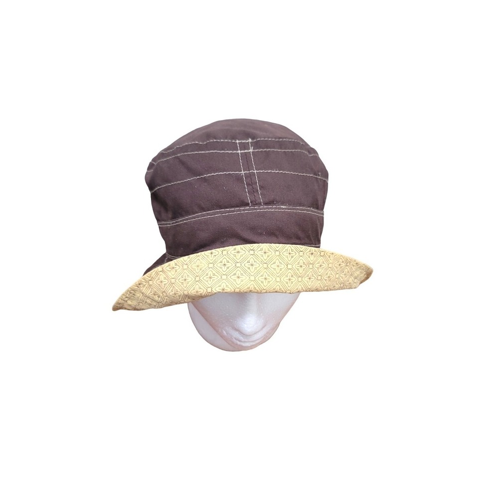 Prana Reversible Brown & Yellow Bucket Hat